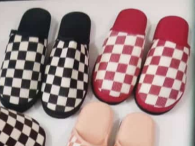 Housewear cotton slippers