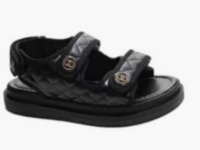 BlackFemale flat Sandals