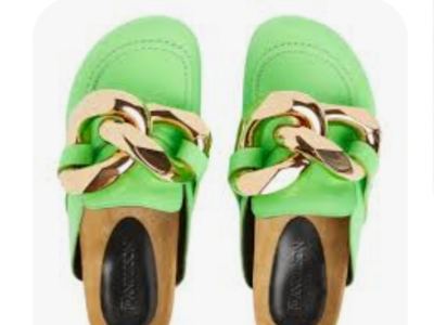 Leather sandals slippers
