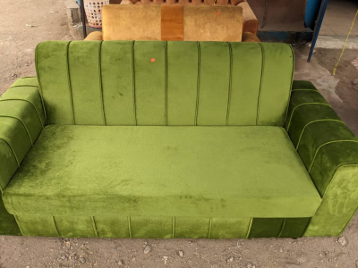 03 Seats Cotton Couch