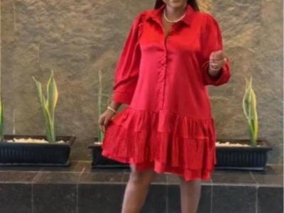 Red Poplin dress