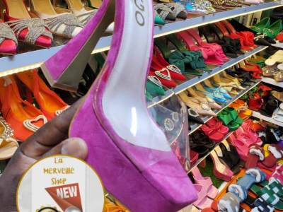 Purple High Sandals
