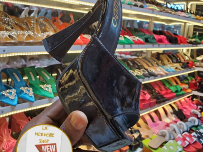 Black High Sandals