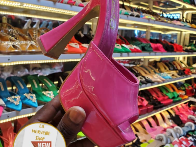 Pink High Sandals