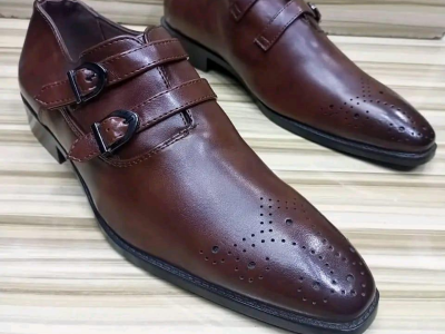Brown Leather Men Shoe