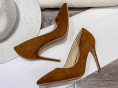 Brown Suede Heels