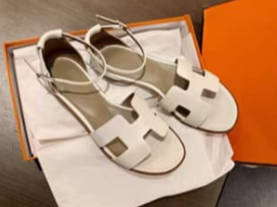 Beige Hermes Sandals