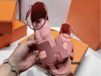 Pink Hermes Sandals