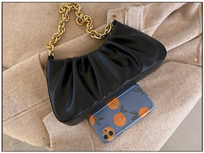 Black Leather Handbag