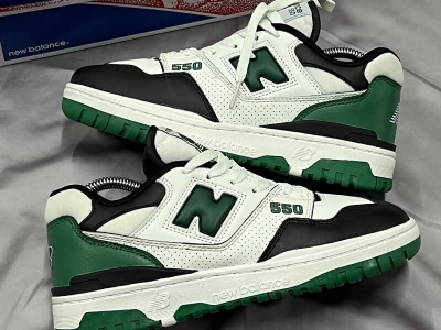 White & Green Sneakers