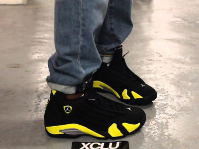 Black & Yellow Puma Sneakers