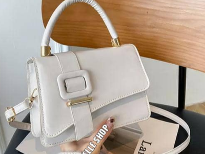 White Leather Handbag