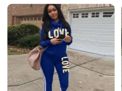 blue 2 piece woman love