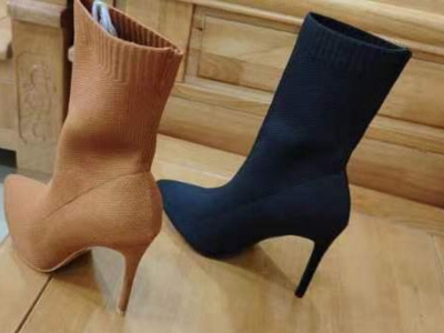 High heels sock boot