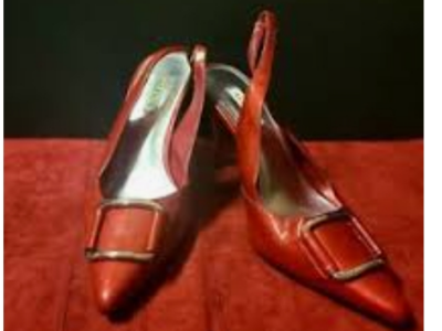 Red High heels sandals