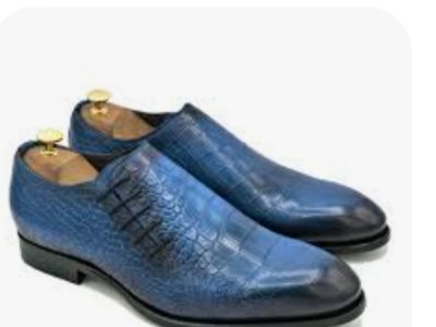 Blue classic men  shoes