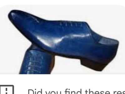 Blue classic men  shoes