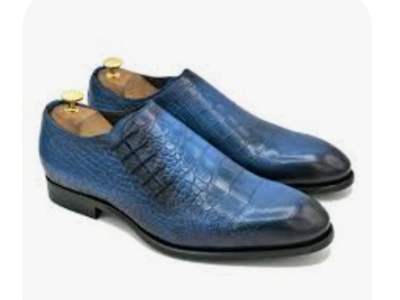 Blue Men's classic shoes