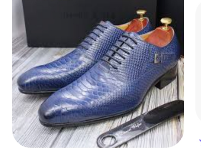 Snake skin men shoes