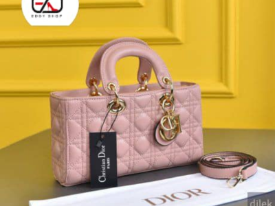 Pink Leather Handbag