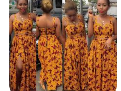 Yellow African gown
