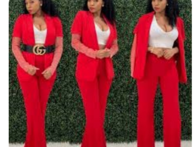 Red Female Suit