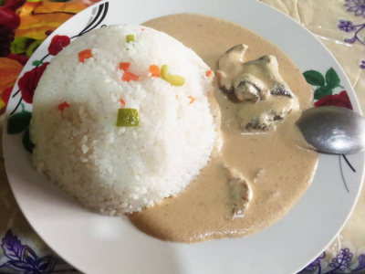 Groundnut Soup And Rice