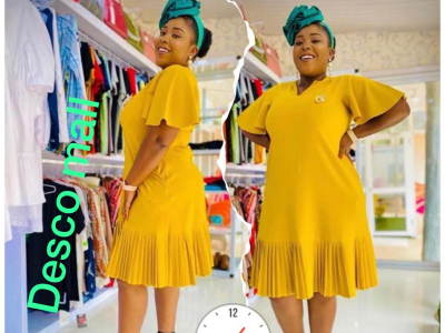 Yellow female gown