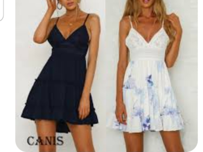 women  loose floral Strappy dress