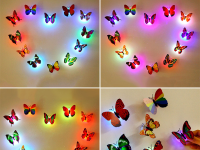 wall decor lighting butterfly