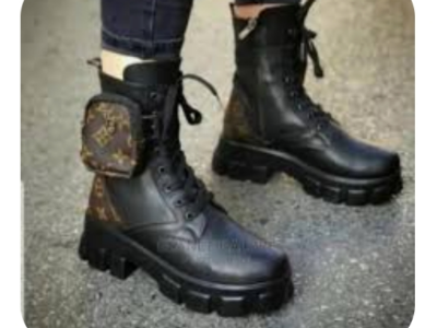 Black Louis Vuitton Boots
