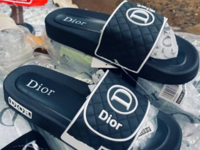 Black Christian Dior Slippers