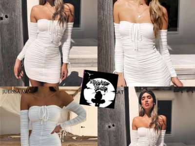 Female Casual shoulderless outfit