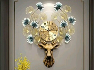 Luxury metal wall clock