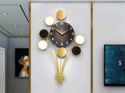 Luxury metal wall clock