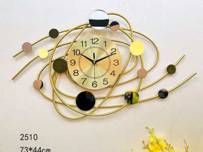 Luxury metal wall clock