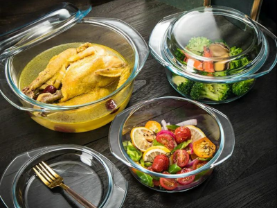 Set of 3 Glass Dishes