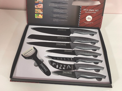 Royalty Line 7 pcs NON -stick coating knife set