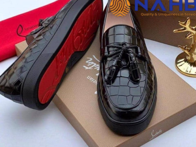 Black pair of shoes