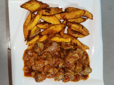 ROGNON SAUTÉ + PLANTAIN