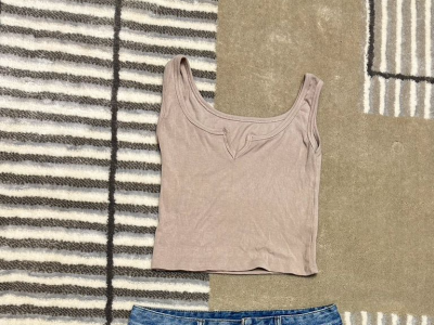 Jeans skirt and cropp top