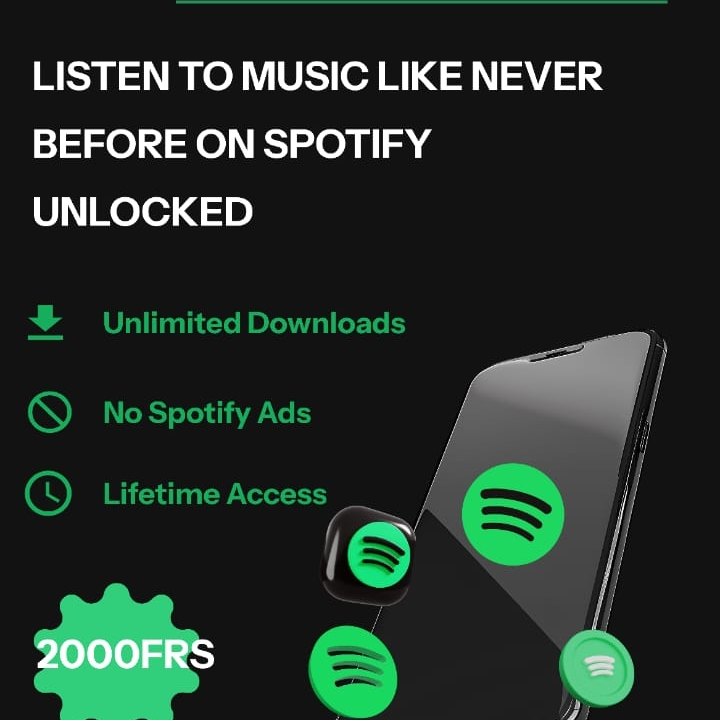 Get Spotify  pro lifetime Access