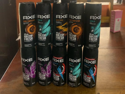 Axe spray 2000frs each