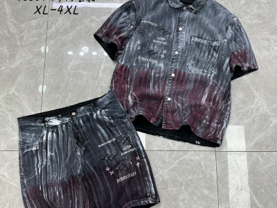 Jean Shirt and Shorts