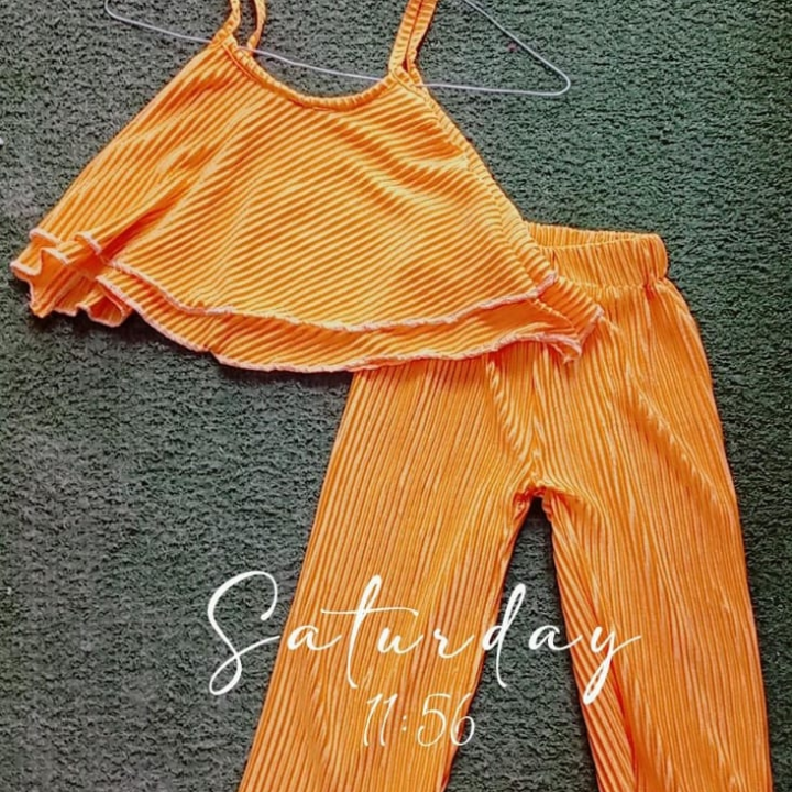 ensemble femme orange