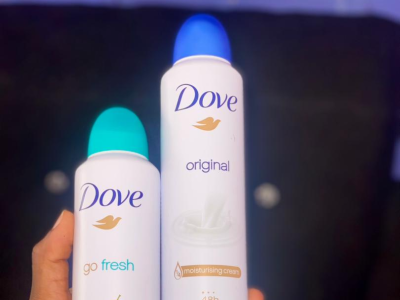 Dove body spray and perfume