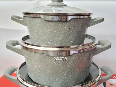 set of 3 cooking pots