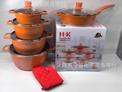 H K granite set of pot