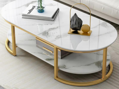 Table ovale vitré