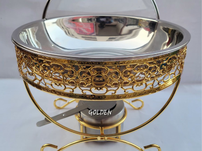 assiette chauffante vip support couleur or
